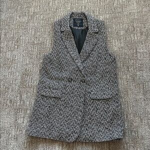 NWOT Cavalini tweed vest jacket M